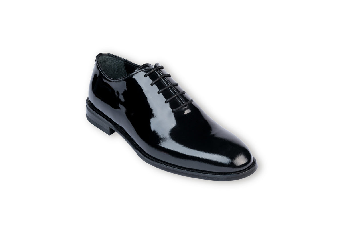 Stilos Whole Cut Oxford Patent Leather Dress Shoes – VELLAPAIS