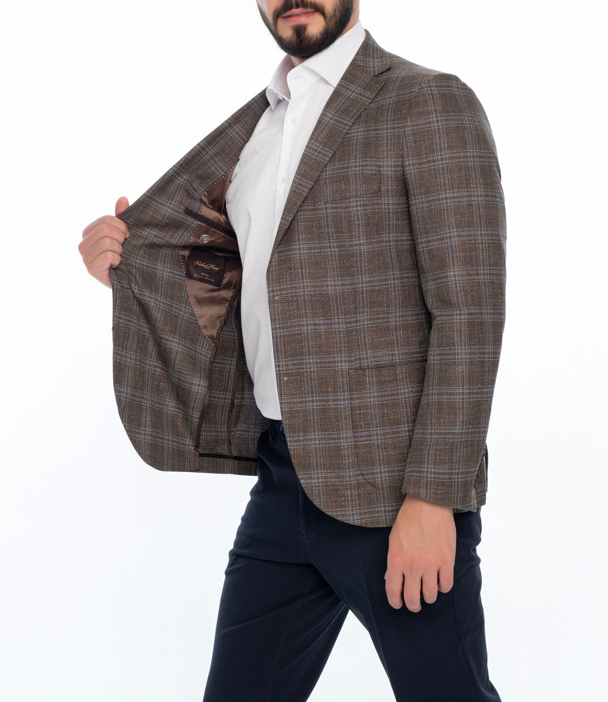 JERSEY REGULAR FIT PLAID SPORT COAT