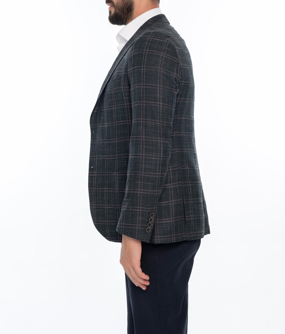 MONROE REGULAR FIT PLAID SPORT COAT