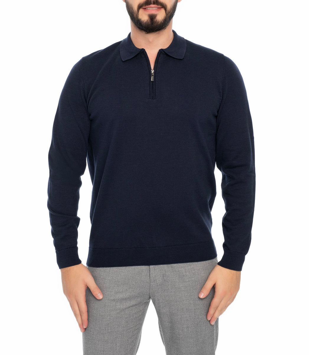 DECATUR QUARTER ZIP POLO SHIRT – VELLAPAIS
