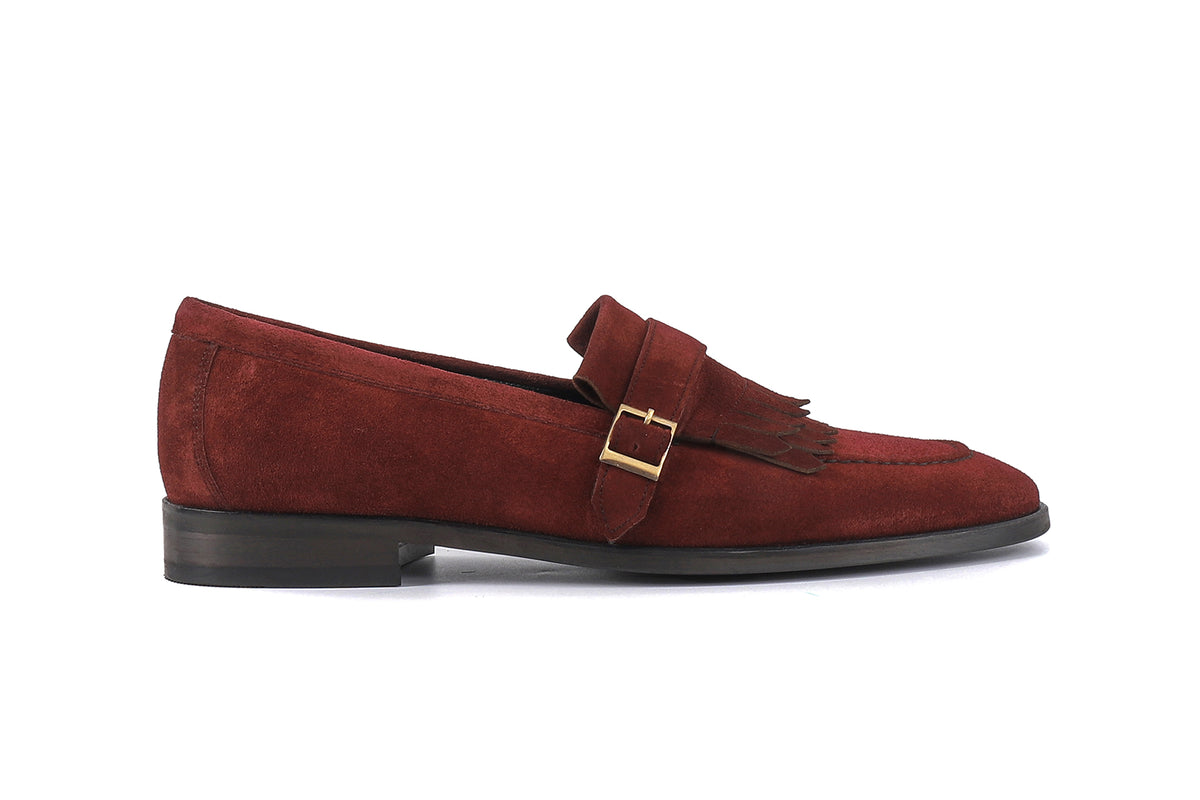 Magenta Monkstrap Dress Shoes