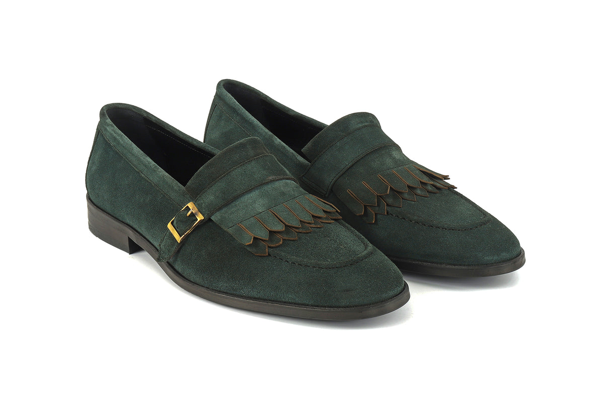 Magenta Monkstrap Dress Shoes