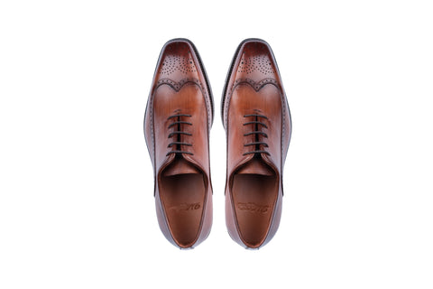 Devonshire Hand Painted Wingtip Dress Shoes