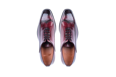 Devonshire Hand Painted Wingtip Dress Shoes