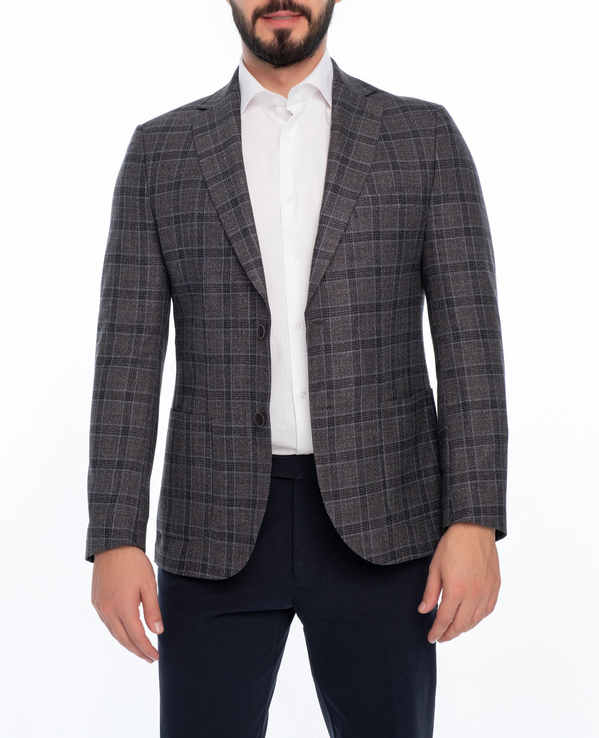 LORENZO REGULAR FIT PLAID SPORT COAT
