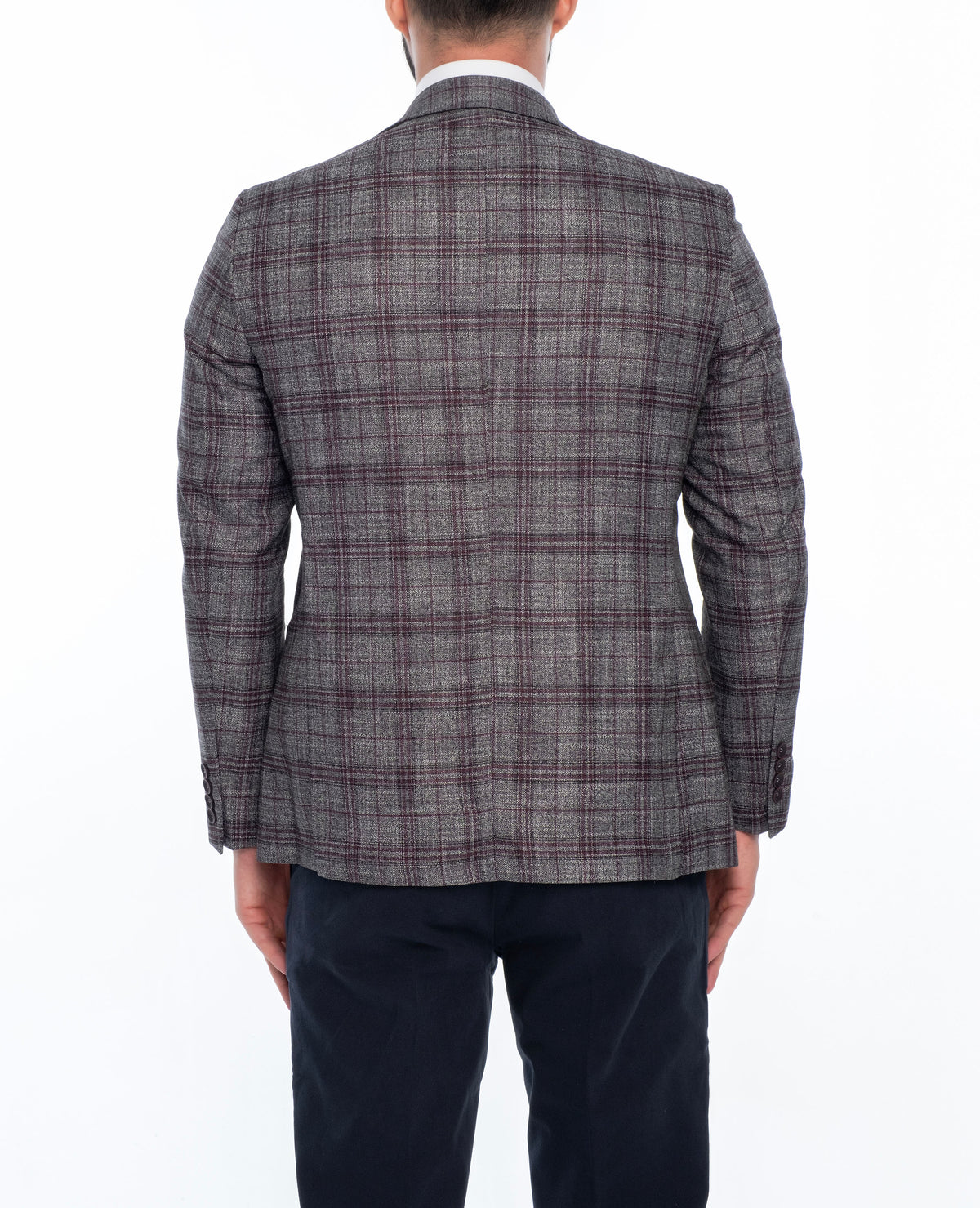 MAISON REGULAR FIT PLAID SPORT COAT