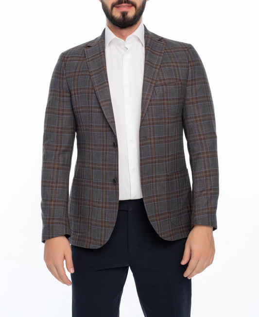 MARION REGULAR FIT PLAID SPORT COAT