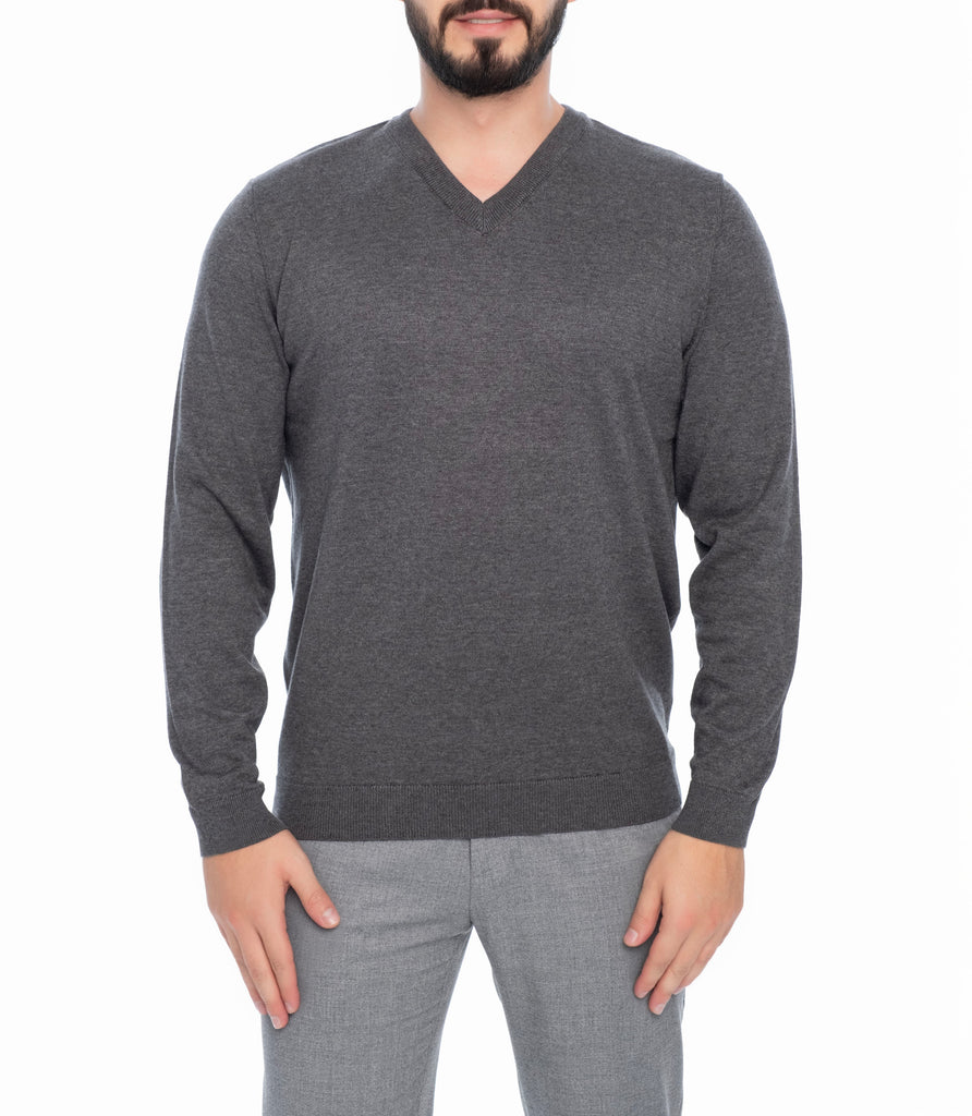 Heritage 100% Italian Cashmere V-Neck Sweater - Bobby Jones