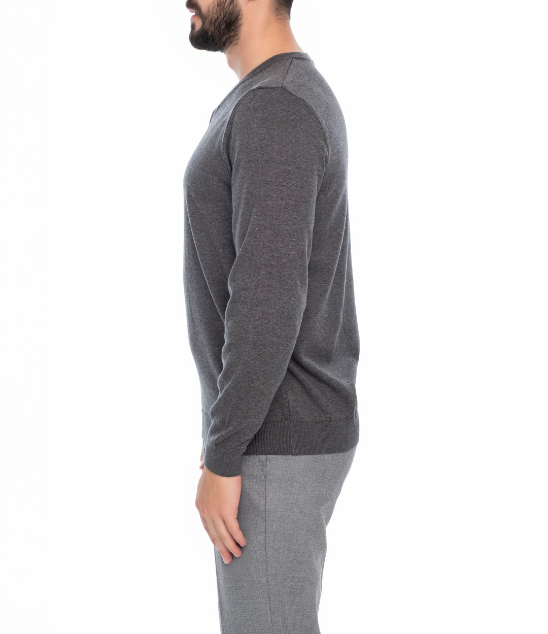その他 TEN V NECK COTTON KNIT GRAY L SP2926025206002-w-
