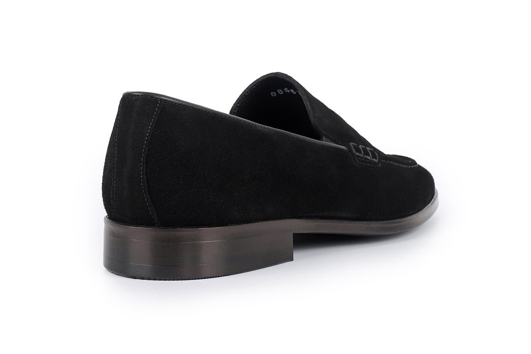 Mocassins Ganesh G105 - Cuir Bleu Avion - Largeur W - Neuf Avec Emballage