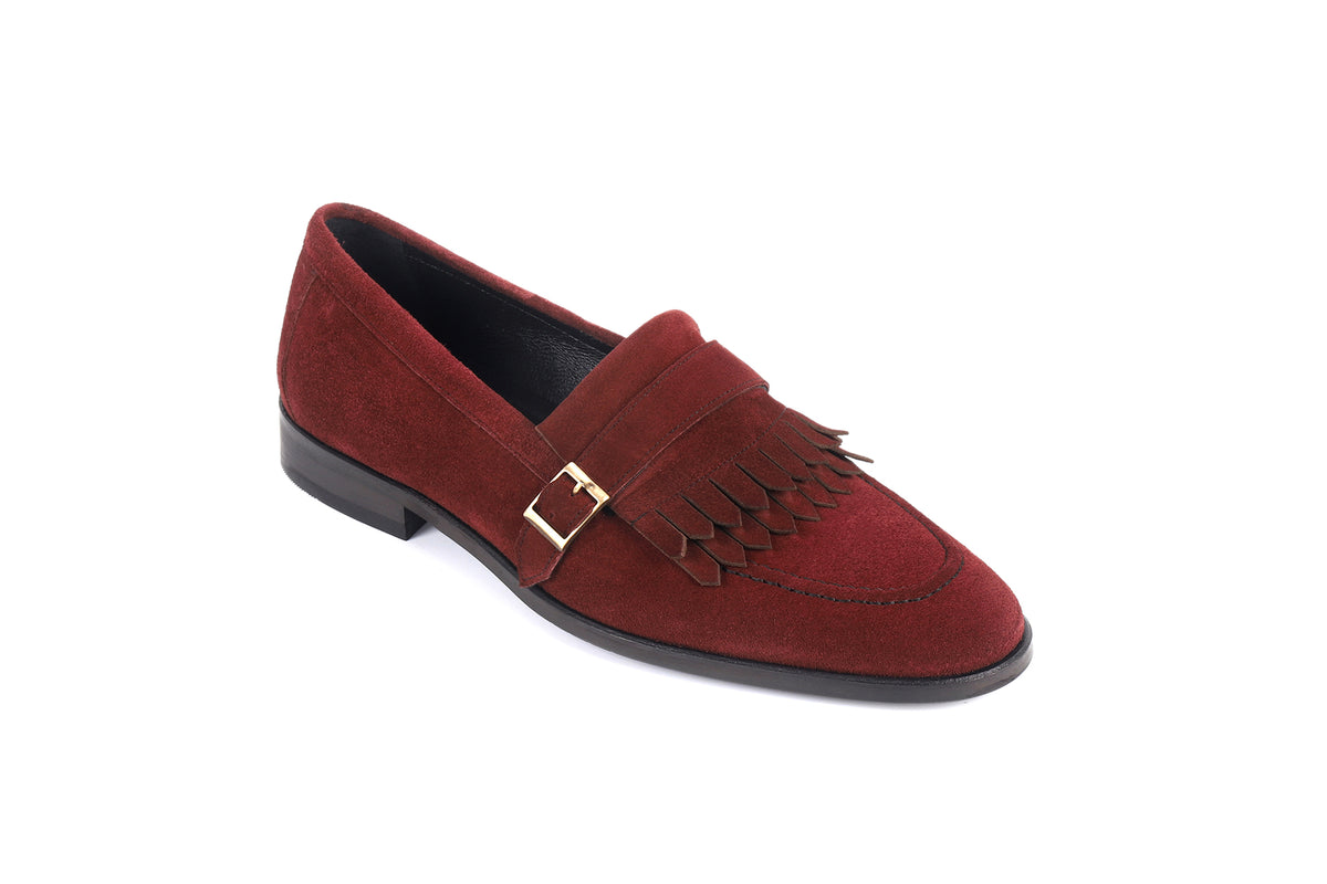 Magenta Monkstrap Dress Shoes