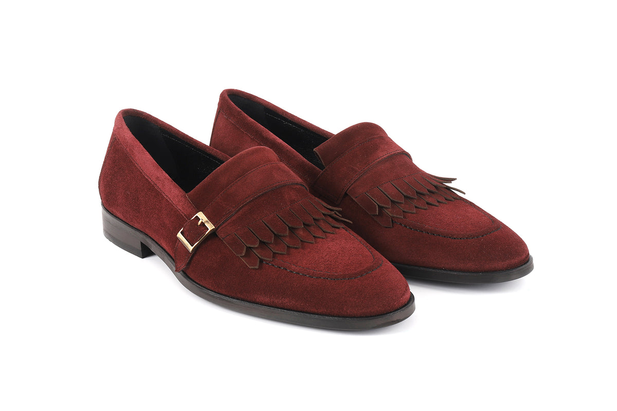 Magenta Monkstrap Dress Shoes