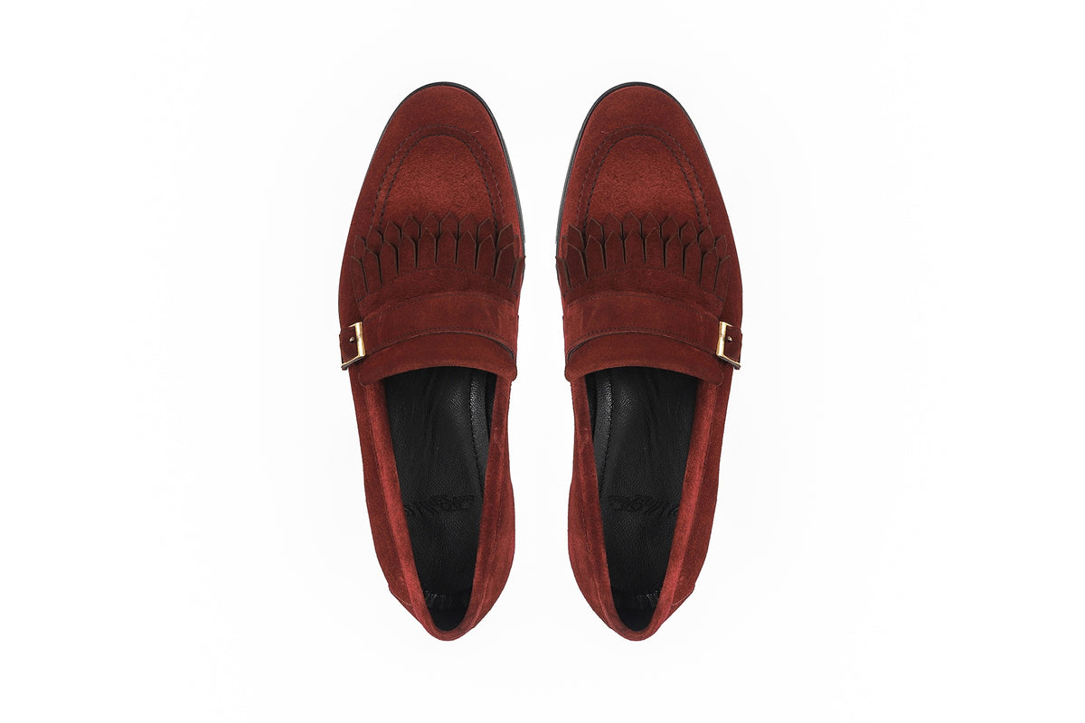 Magenta Monkstrap Dress Shoes