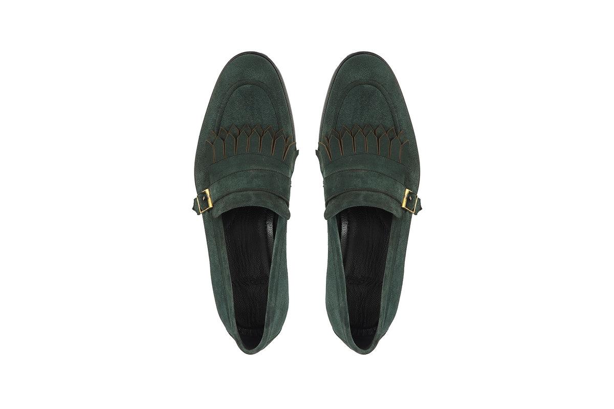 Magenta Monkstrap Dress Shoes
