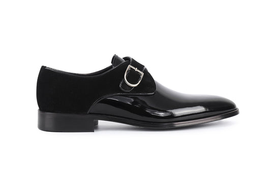 Alpine Patent Leather Single Monk Dress Shoes