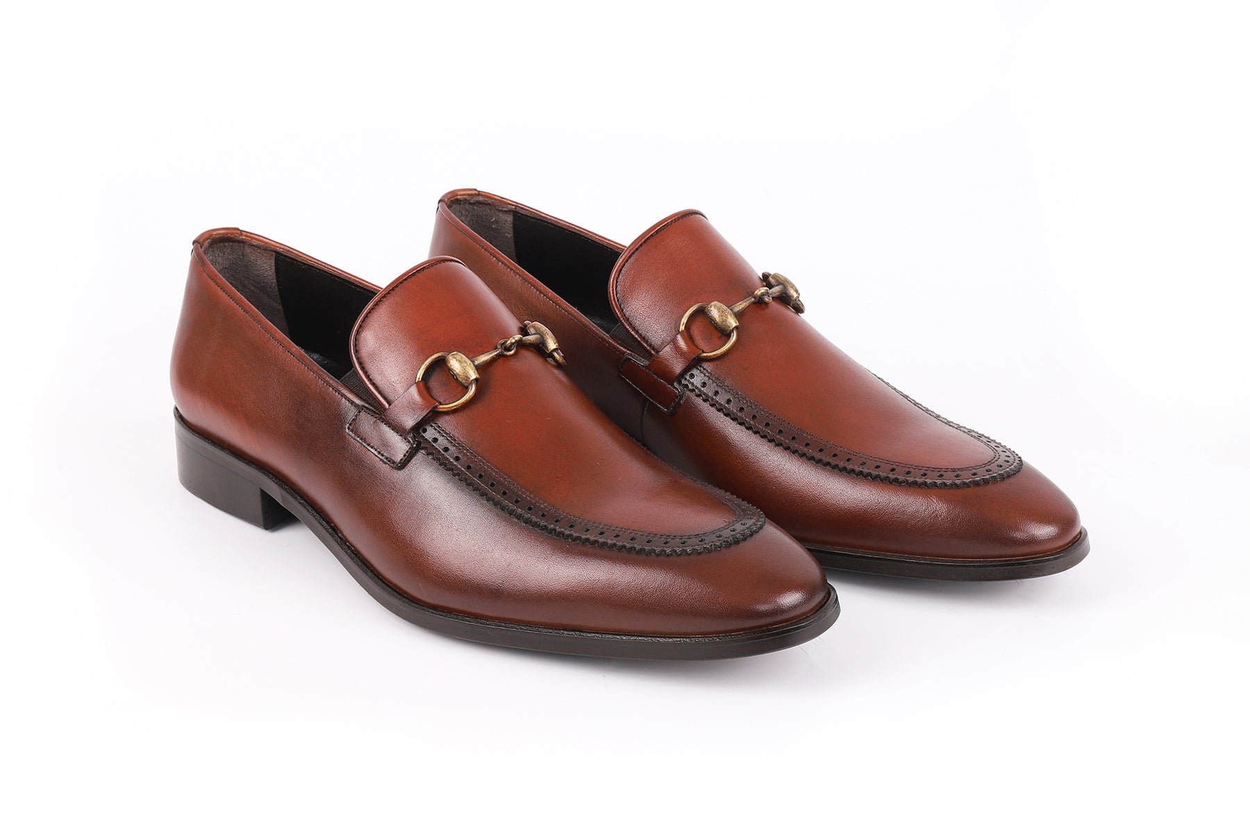 brown buckle dress shoes Men's Sullivan Single-Buckle Monk
