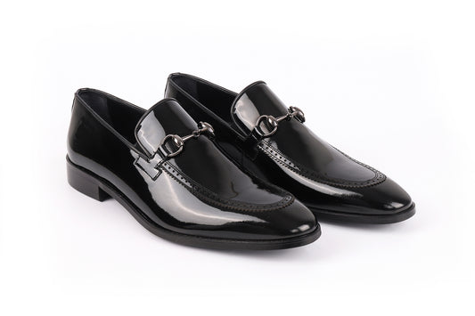 Edroy Patent Leather Horsebit Buckle Dress Shoes
