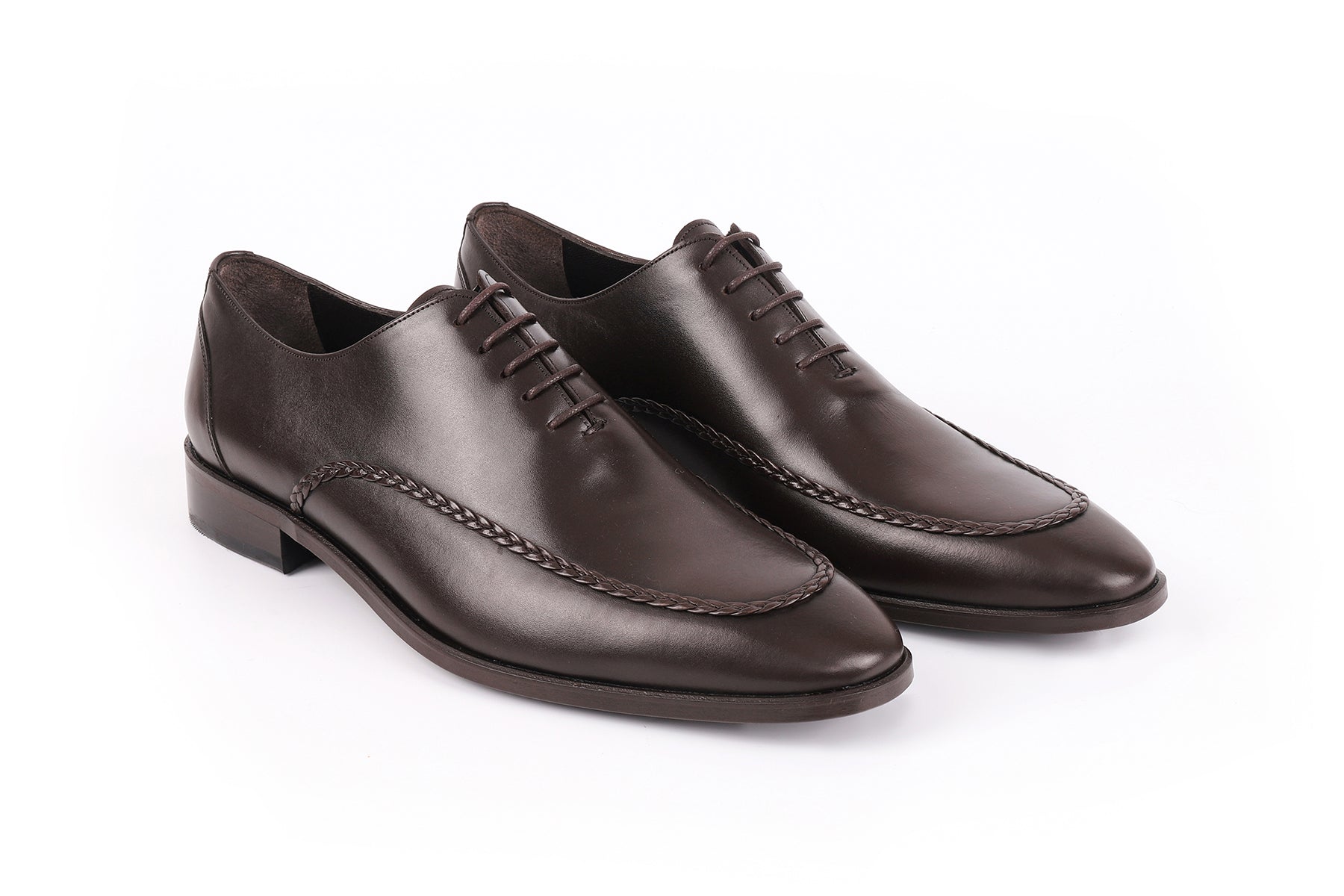 VELLAPAIS Men's Frisco Braided Oxford - Brown VELLAPAIS Men's Frisco Braided Oxford - Brown